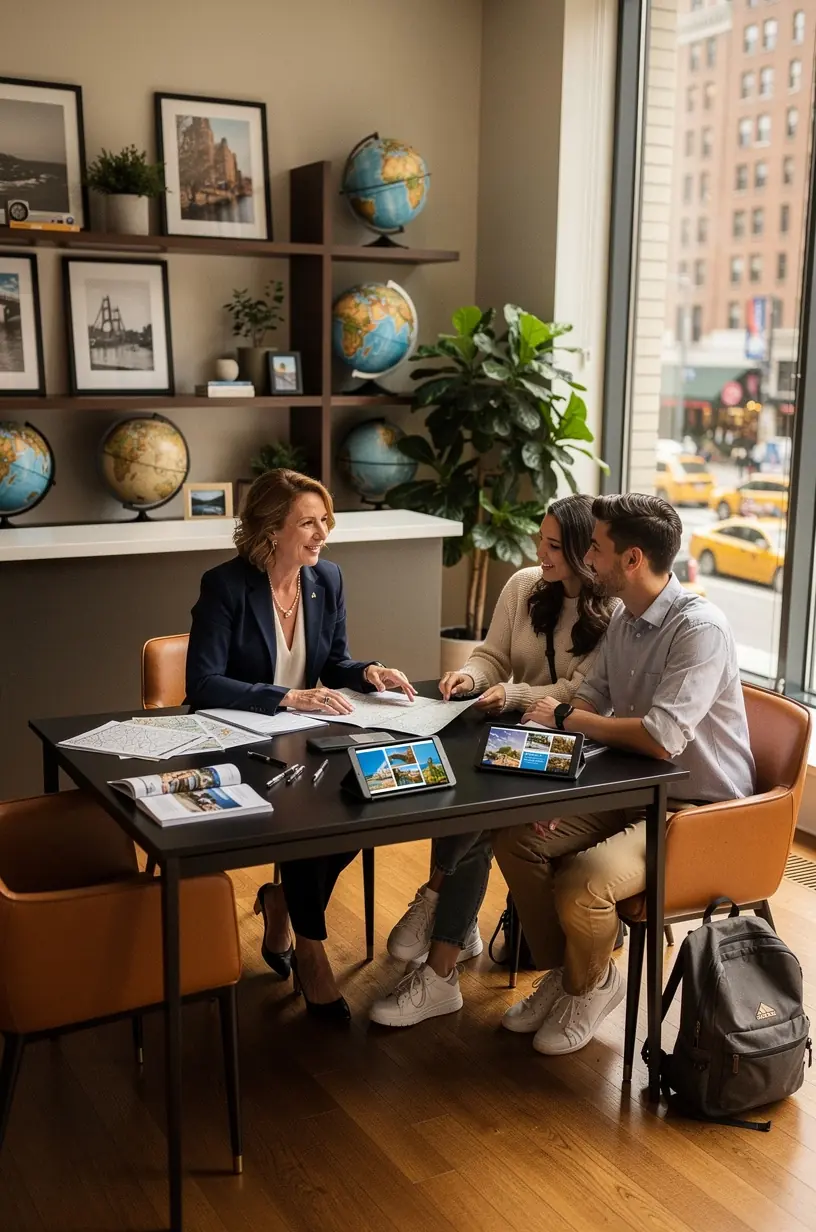 Travel concierge assisting clients in personalized journey planning